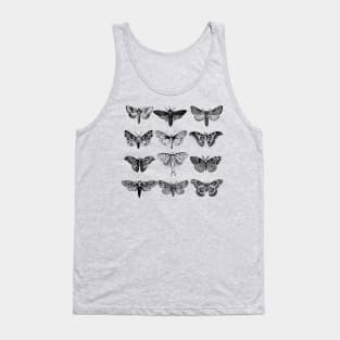 Moths Illustration Tank Top